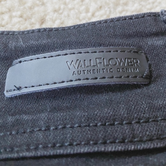 WALLFLOWER | Denim Black Frayed Jeans - Picture 7 of 9